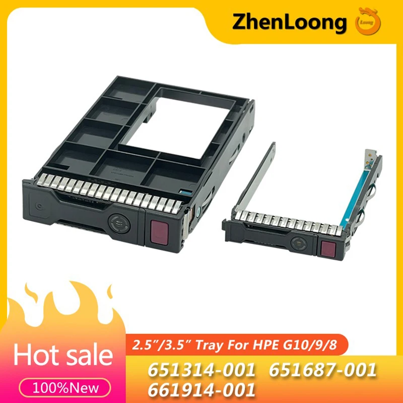 New 651687-001 661914-001 651314-001 2.5" SFF 3.5" LFF SAS SATA HDD Tray Caddy for HP Gen8 Gen9 Gen10 DL380p DL360p