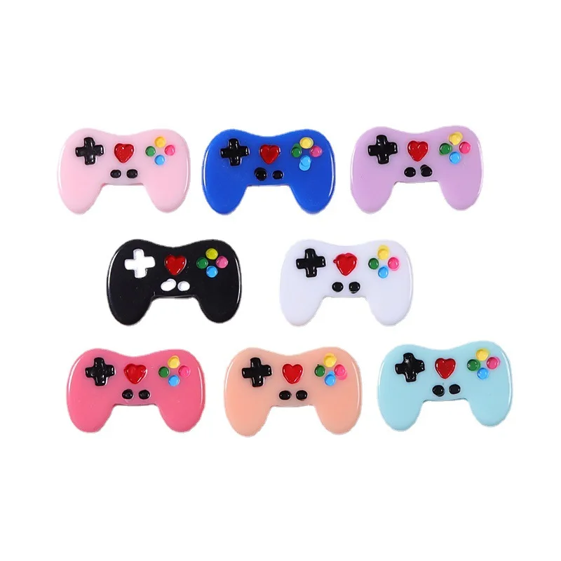 10pcs Diy Accessory Resin Mini Simulation Game Console Controller Model Storage Box Stationery Box Phone Case Diy Material