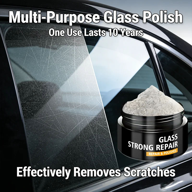 NEW Automobile glass polishing powder - Detail polishing - Restores clarity and luster of the glass - Reduces driving hazards