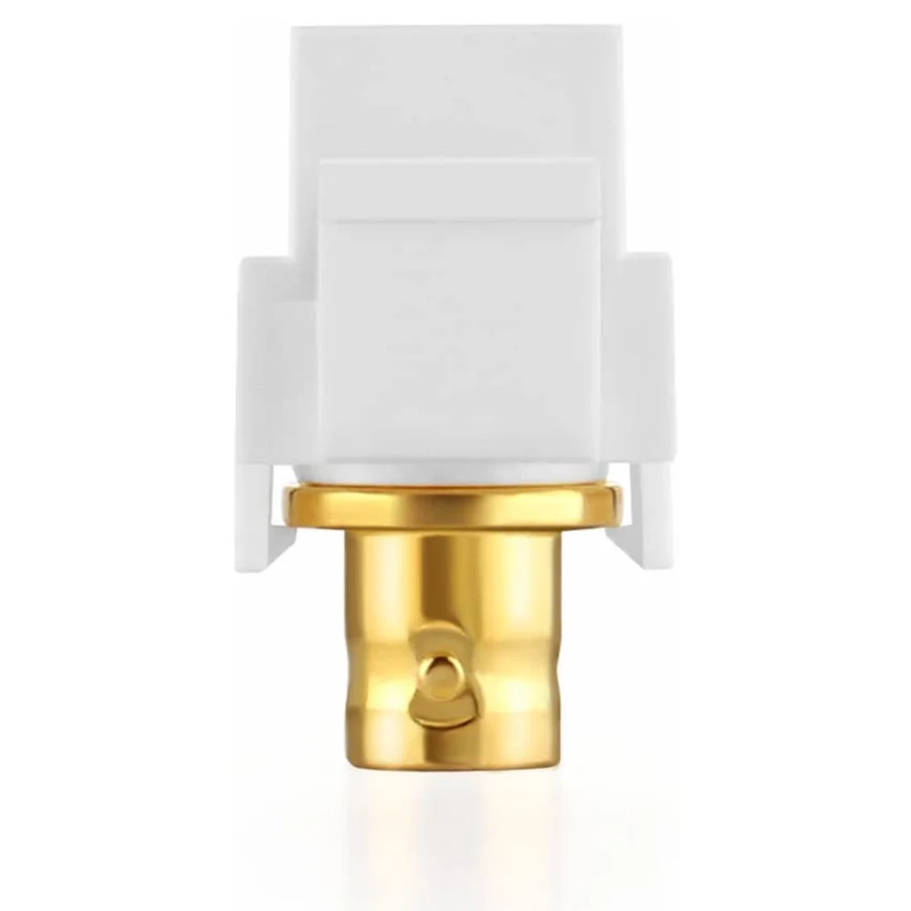 Practical-BNC Keystone Jack Insert For BNC Cables Wall Jack, BNC Insert, F/F SDI Keystone Cable Jack Adapter With TV Jack