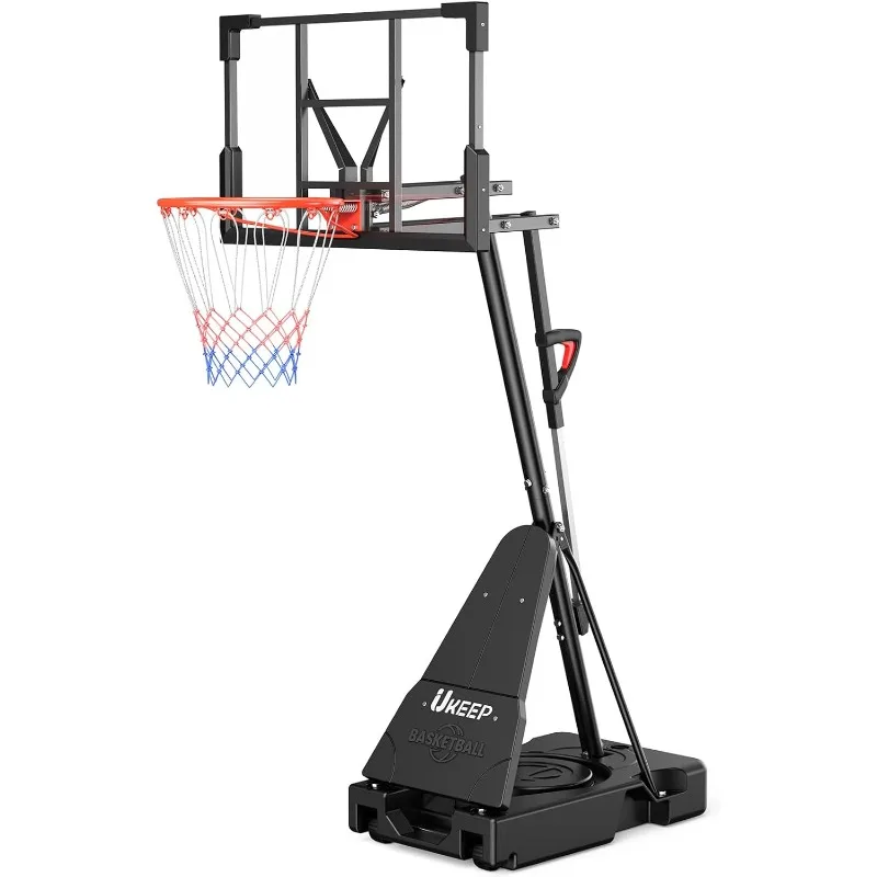 Basketball Hoop System with 44" Shatterproof Backboard – Adjustable Height 5.25FT to 10FT, Ideal for Youth, Teens, and Adults