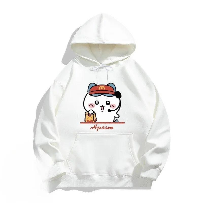 Chiikawa Usagi Cute Pattern 3D Print Breathable Quick-Dry Loose Comfortable Daily Casual Fun Fashion Hooded Sweatshirt