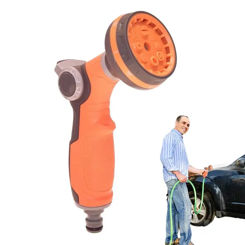 Spray Nozzles For Garden Hose Water Pipe Sprayer High Pressure Hose Nozzle Handheld Gardening Tools 8 Adjustable Spray Patterns