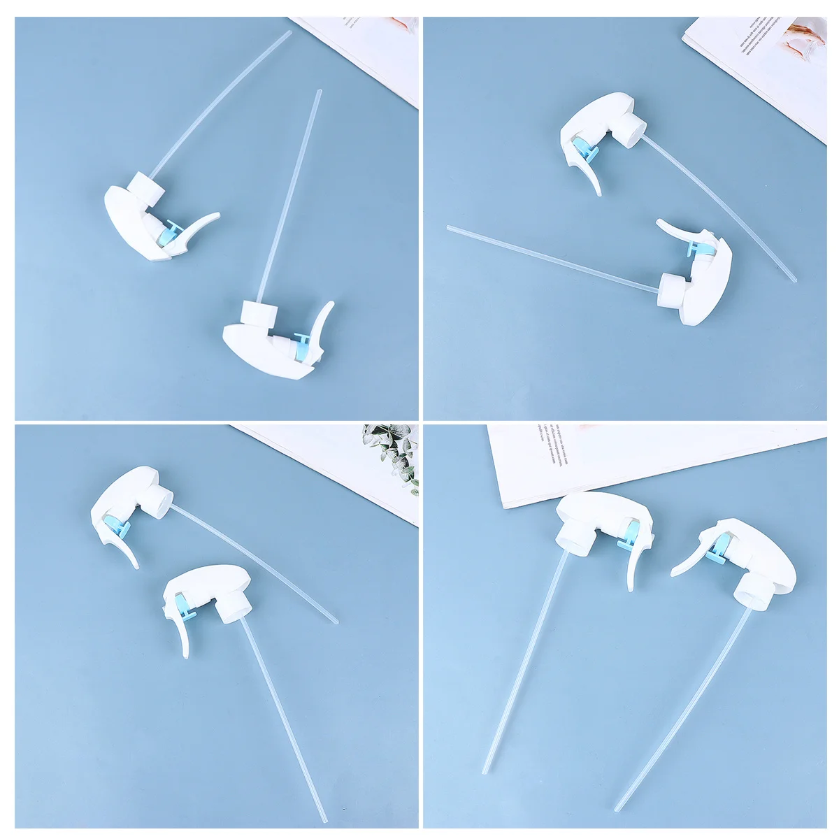 4pcs Plastic Spray Nozzles Trigger Tops For Gardening Household Cleaning Car Detailing Sprayer Replacement Storage Caps