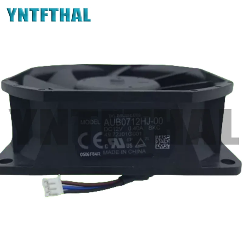 New AUB0712HJ-00 BKC DC12V 0.4A 3Pins 70*70*25MM 7cm Projector Cooling Fan