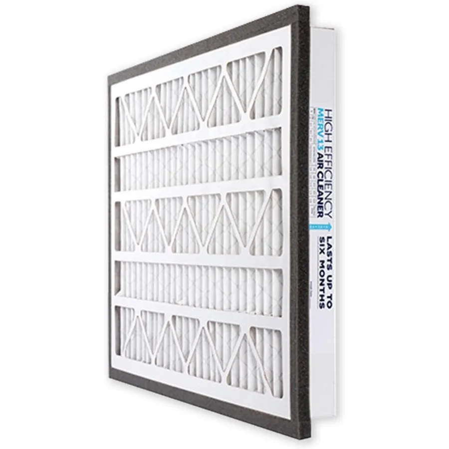 Zephyr 12x12x3 VGF Merv 13 Media Air Cleaner Replacement Filter for Return Air Grilles Case of 3 White High Efficiency Long Las