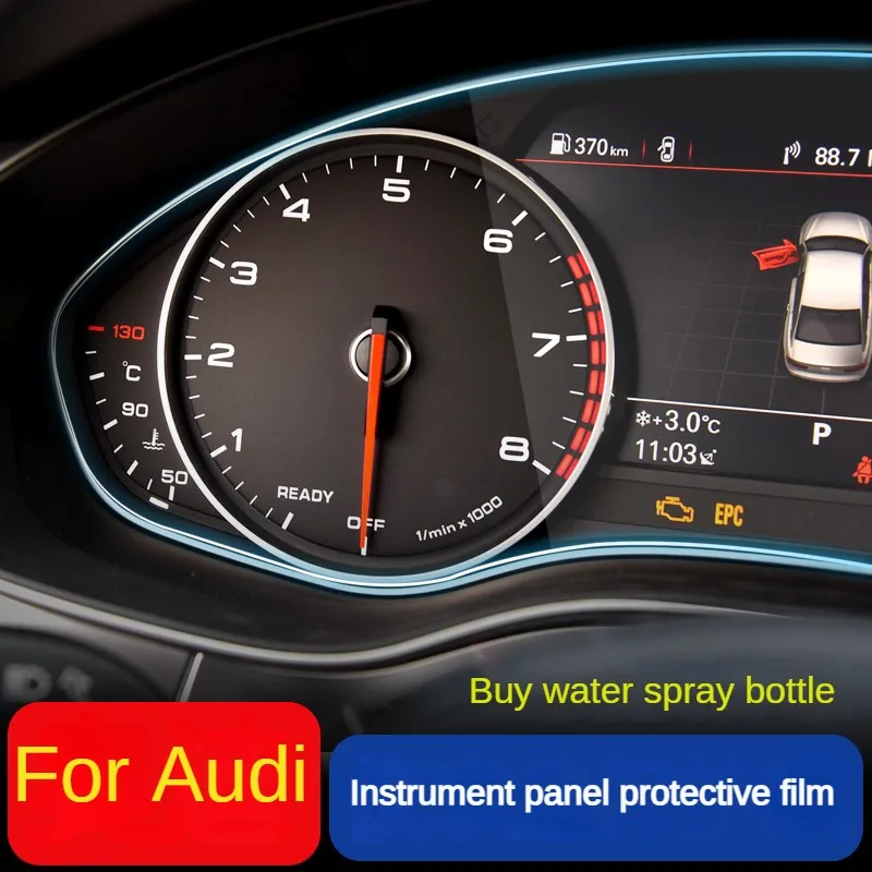 For Audi A3 A4 A6 Q3 Q5 Car Instrument Panel LCD Screen TPU Protective Film Decoration Film Anti-Scratch