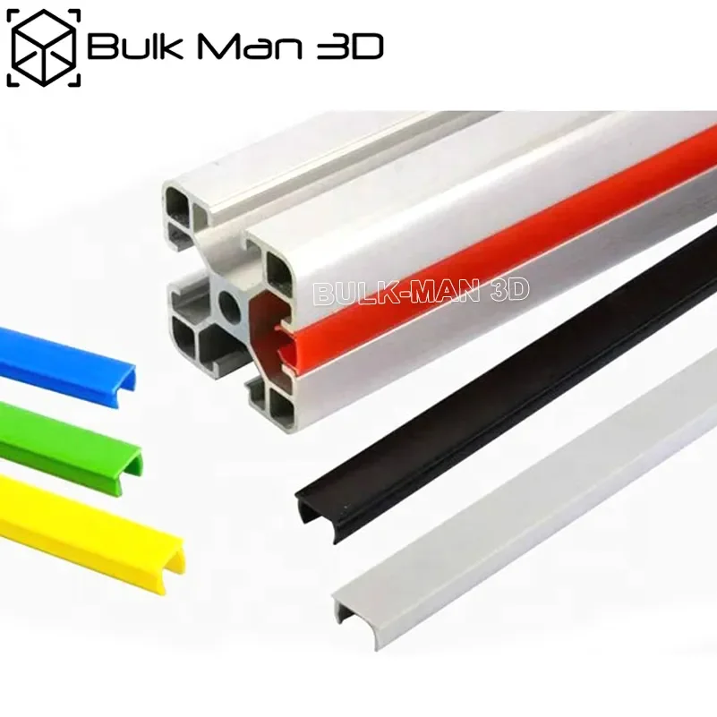 10pcs/Lot Hard Slot Cover 1000mm Length 6mm/8mm/10mm Wide Flat Seal Panel Holder for 20/30/40/45 series Slot Aluminum Profile