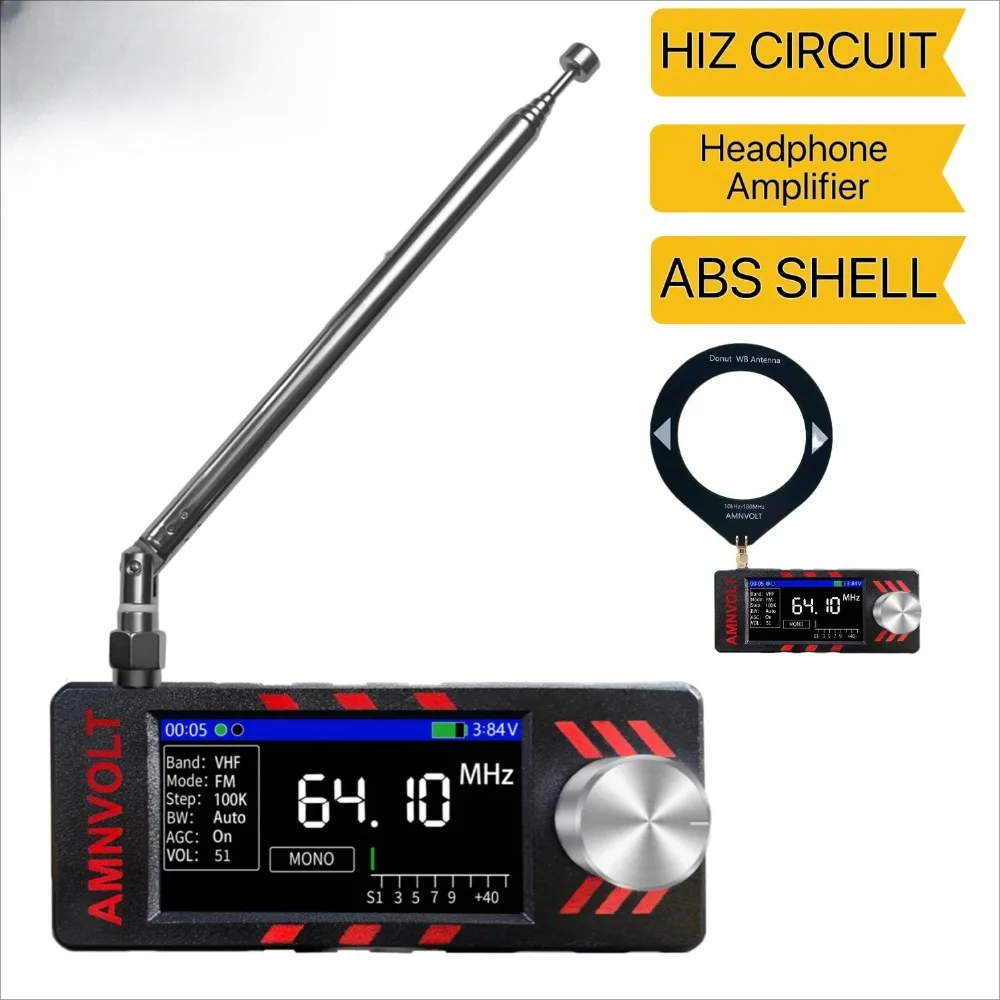 V3S ATS MINI SI4732 Full Band DSP Radio -FM AM MW SW SSB Pocket Receiver with Hi-Z Headphone Amplifier, Radio All Band Reception