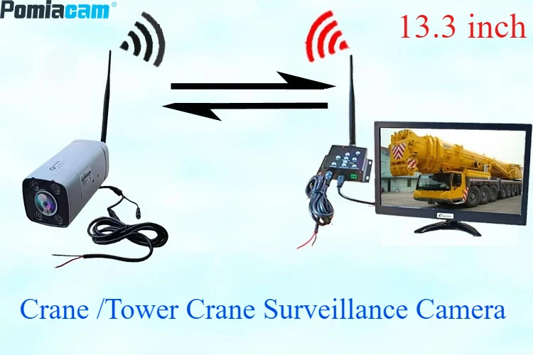 T-2401C Crane Wireless 30X Zoom Surveillance Camera HD NightVision Waterproof Tower Crane Surveillance Camera Blind Spot of Boom