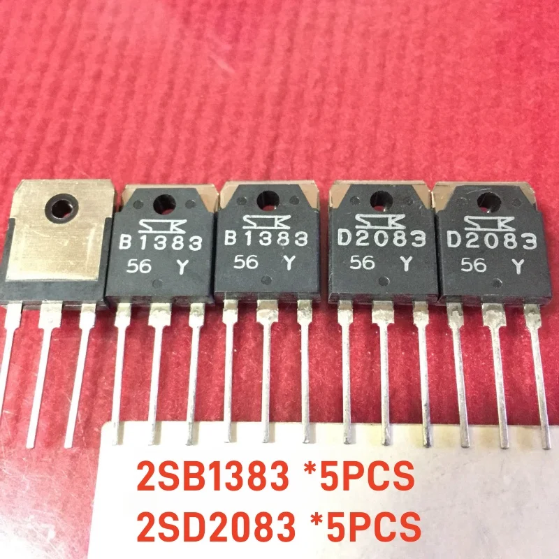10 PCS/5 Pairs 100% new original 2SB1383 2SD2083 (5pcs 2SB1383+5pcs 2SD2083) B1383 D2083 pairing tube