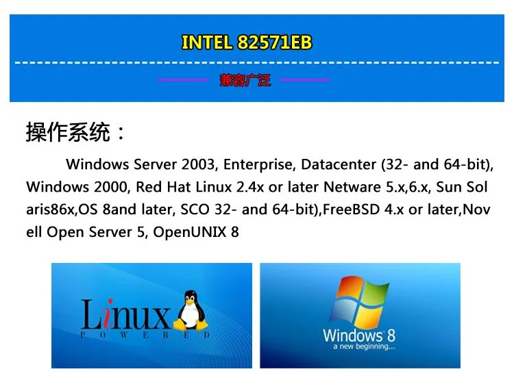 DIEWU High Quality Pci-e Dual Lan Server Network Card Intel 82571 Chipset