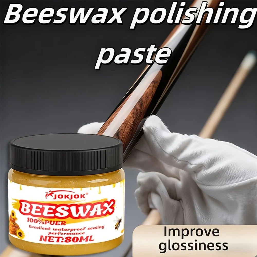 Professional Pool Cue Beeswax Maintenance Cream | Cues Care Kit for Wooden Shaft, Extends Lifespan, Reduces Wear, Restores Shine