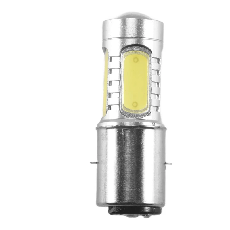 12V BA20D H6 4 COB LED White Bulb Light For Motorcycle Bike Moped ATV Headlight YDH