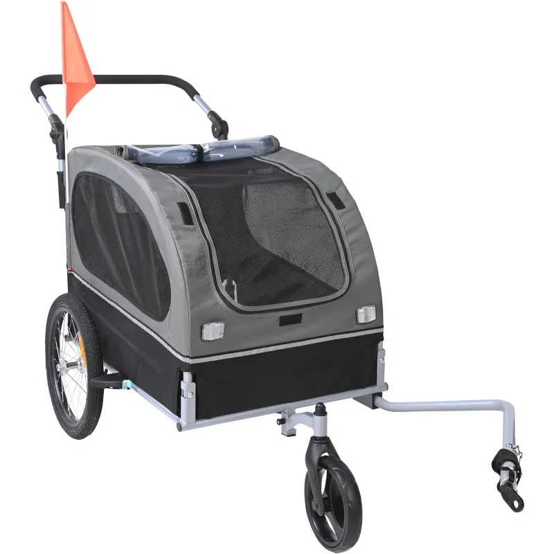 Pet Bicycle Trailer & Stroller Dog Cat Bike Carrier 88 lbs Water Resistant