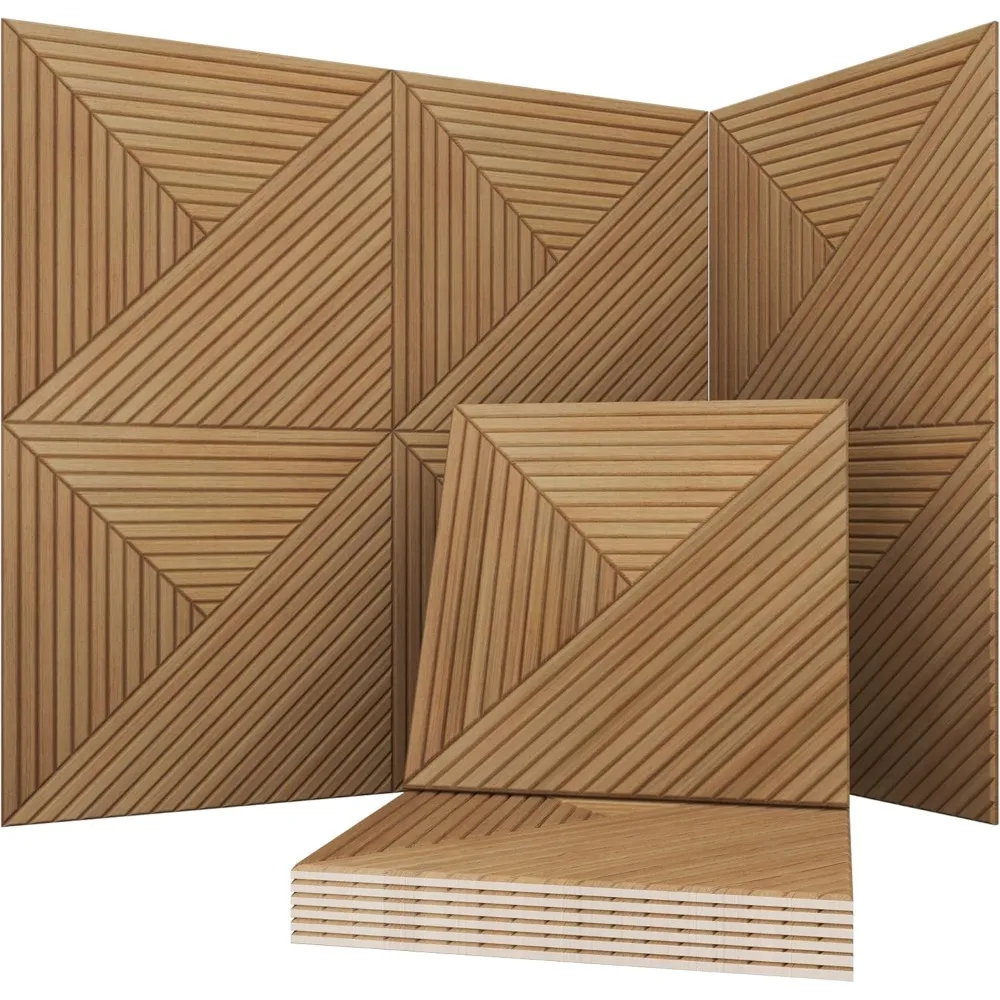 6-Piece 23.62 X 23.62 Inches Art Acoustic Panels, Decorative Acoustic Panels, Acoustic Wall Panels, Soun