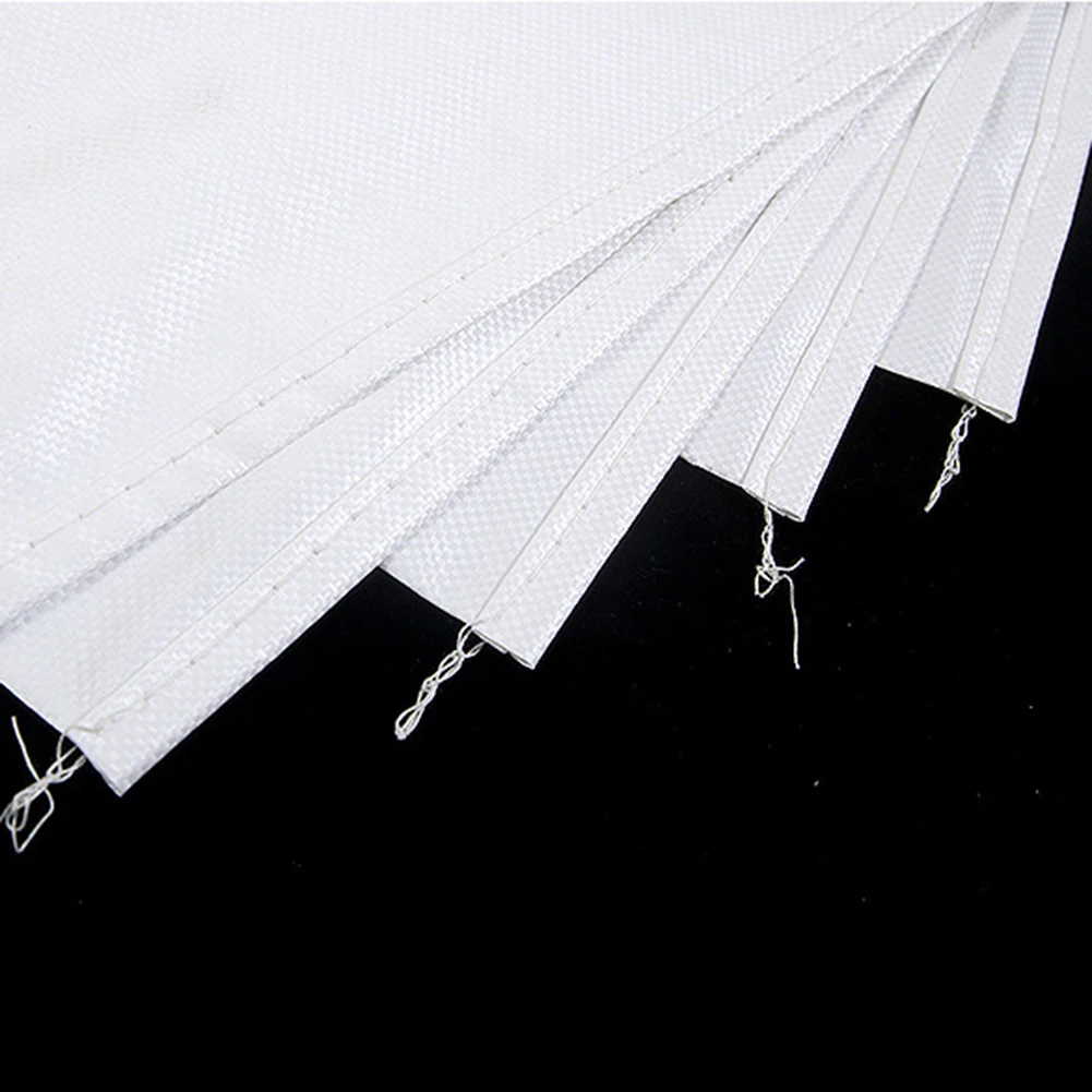 Thickened Flood Water Control Sand Bag UV Resistant Sandbag (White 10pcs)