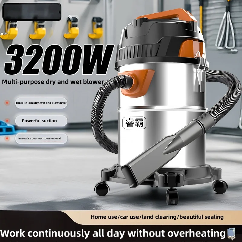 3 in 1 wet and dry vacuum cleaner Multifunctional high-power vacuum cleaner Suitable for home, car and commercial industrial cle