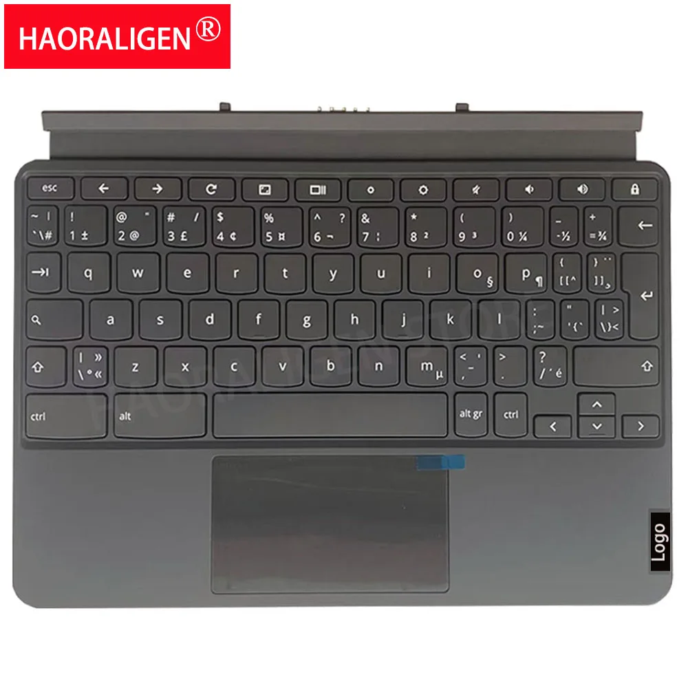 New English French Keyboard for  CT-X636F Ideapad Duet Chromebook 10.1 Tab10 Tablet Portable Docking Keyboard Base bilingual
