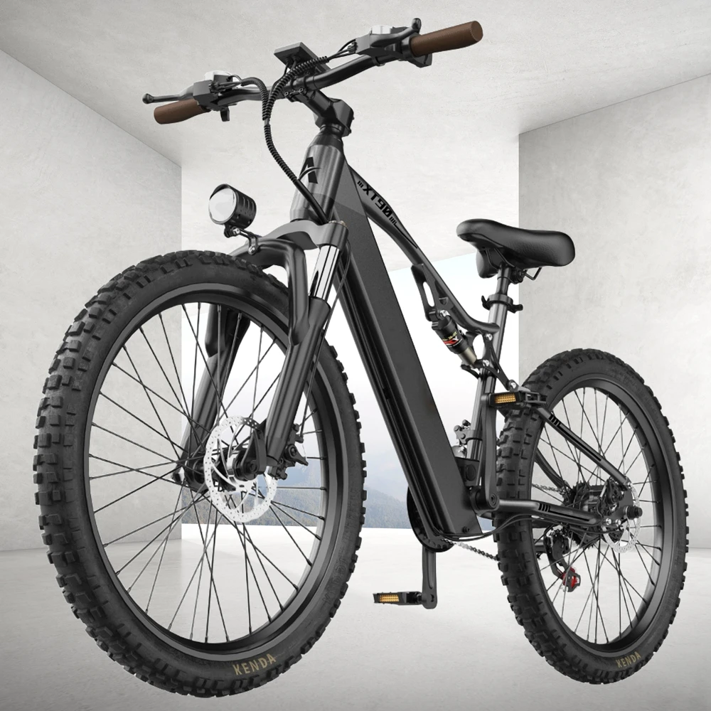 26" Electric Motorcycles E Bike For Adults, 1500W Peak Motor Ebike 28Mph 48V 20AH Adults Electric Mountain Dirt Bicycle