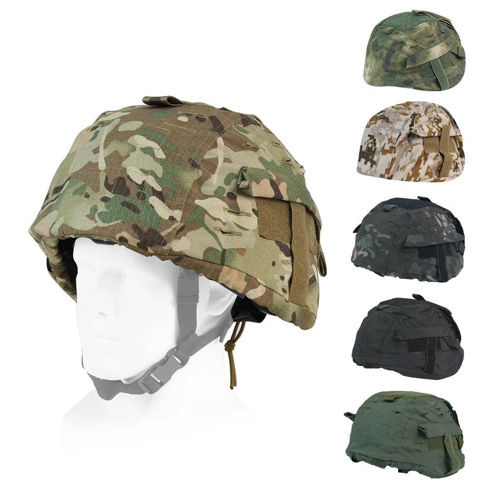 BOOIU Tactical Helmet Cover Camouflage Airsoft Helmet Cloth for MICH2000 Paintball CS Outdoor Hunting Helmets Accessories