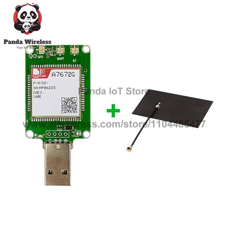 SIMCOM A7672G USB Dongle Core Board LTE CAT1+2G+Global Version Module A7672 B1 B2 B3 B4 B5 B7 B8 B20 B25 For IoT Applications