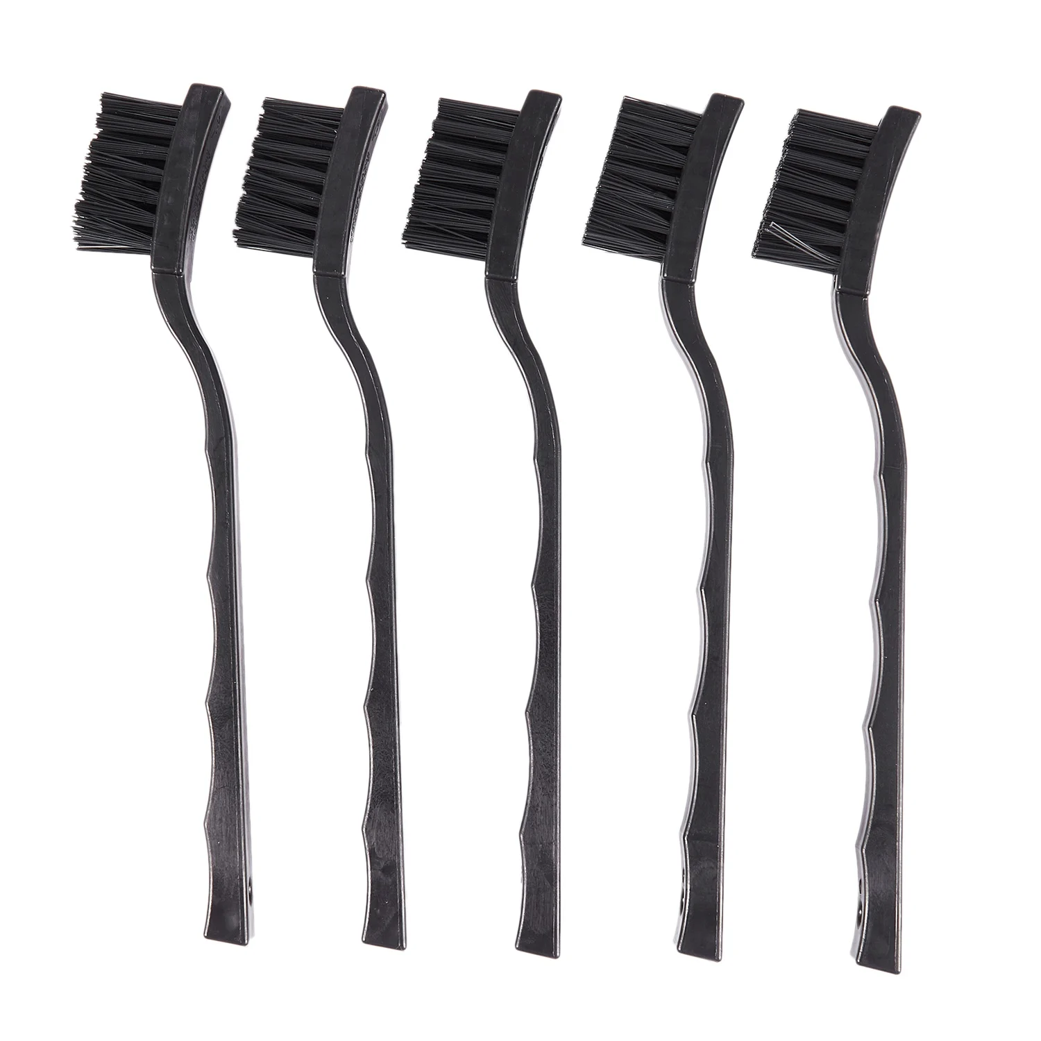 A95G 5 Pcs Black Non Slip Handle PCB Rework ESD Anti Static Dust Brush 17Cm