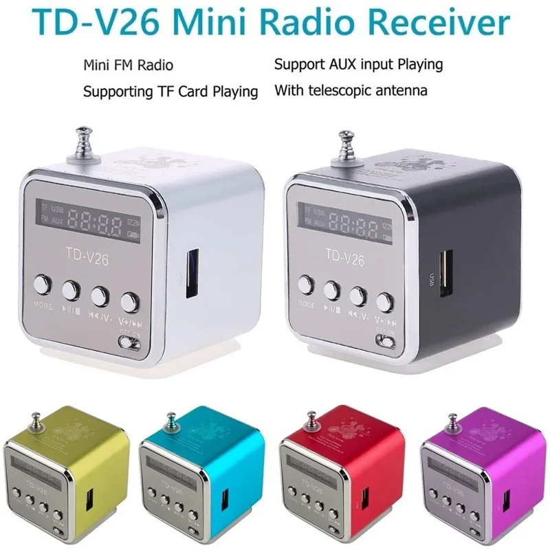 Mini Portable Sound Speaker TF Card FM Radio Music Player Bluetooth Speaker Outdoor Loudspeaker Support SD/TF Card For PC Phone
