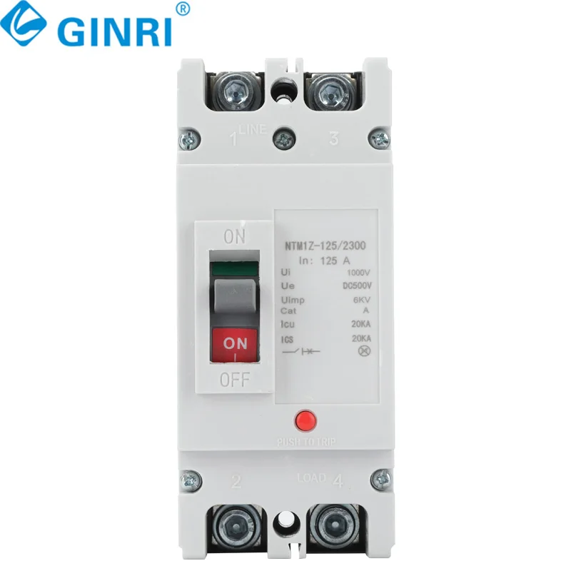 1P 2P DC Moulded Case Circuit Breaker Mccb 125A 250A Circuit Breaker