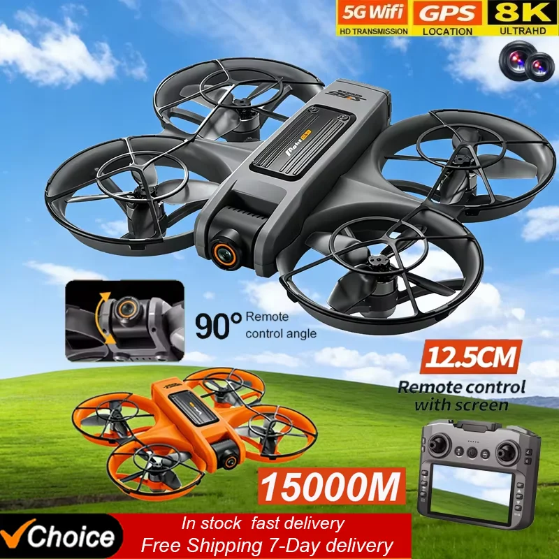 2026 NEW Original Drone 8K WIFI GPS Professional HD Aerial Photography Remote Control Aircraft HD Dual Camera Quadcopter Toy UAV