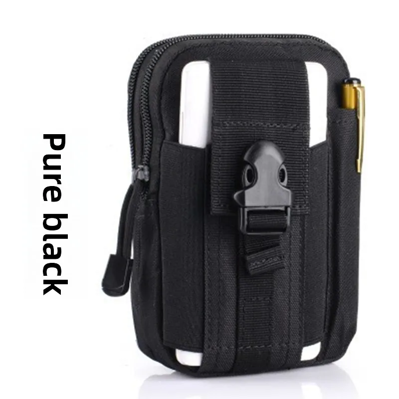 Outdoor Sports Tactical Belt Waist Bag Wearing Belt Coin Purse 6-inch Mobile Phone Bag Military Fan Tactical Waist Bag