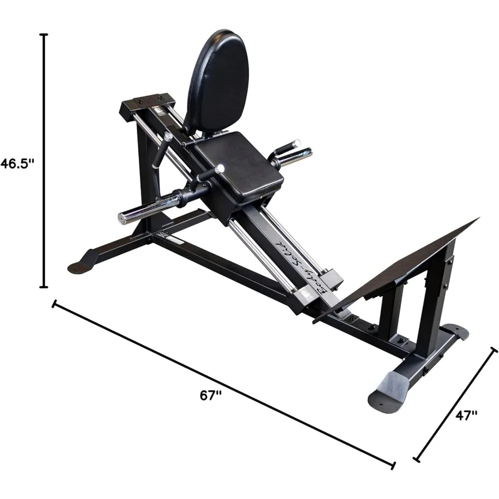 Vertical Leg Press - Compact, Space-Saving Home Gym Equipment with Extra-Thick Pads for Lower Body Workouts