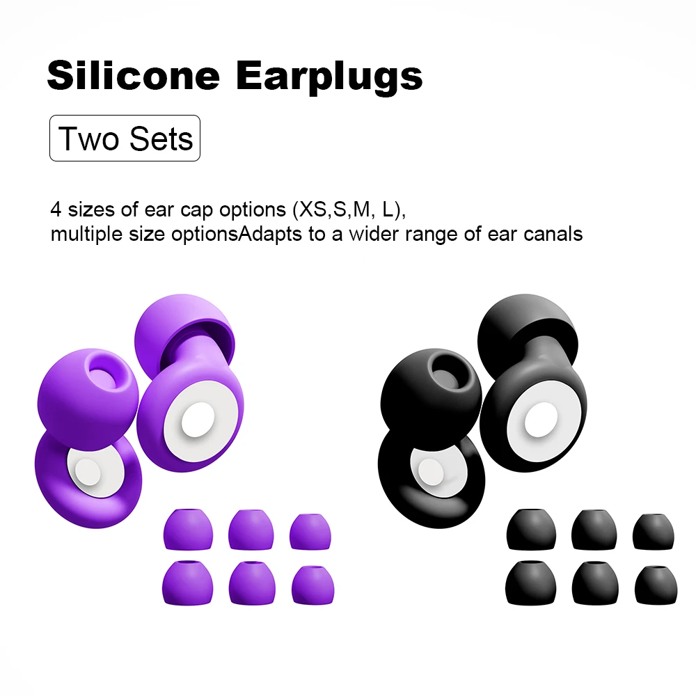 HUAK 2sets Noise Reduction Ear Plugs – Hearing Protection for Concerts, Live Events, Musicians, DJs & Nightlife