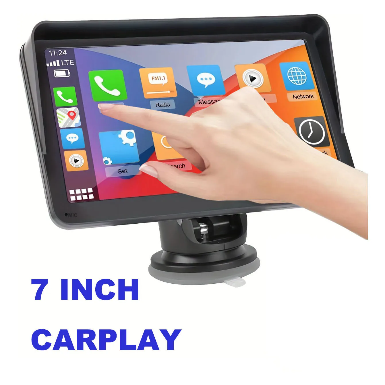 7 inch FHD Portable car MP5 Mirrorlink F133 Car Stereo Wireless Carplay Android Auto BT AUX audio output Vehicle Player