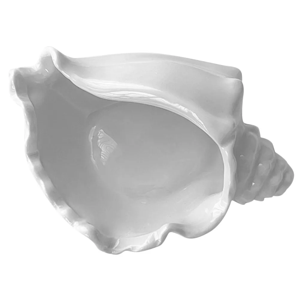 Conch Ceramic Jewelry Tray Decorative Organizer Jewelry Holder Trinket Dish Ring Tray Storage for Home Decor Conch Bowl