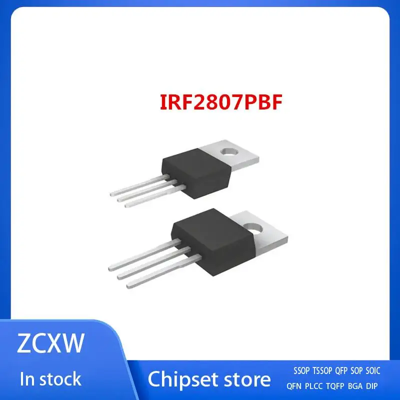 10PCS/LOT  IRF2807PBF IRF2807 IRF2807ZPBF IRF2807Z F2807Z TO-220 82A 75V