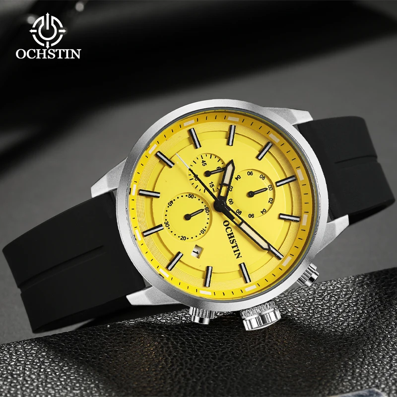 OCHSTIN Quartz Mens Watch Multifunction Quartz Core Promotional 2025 Avant-Garde Men's Quartz Wirstwatch Men's Chronographs rejo