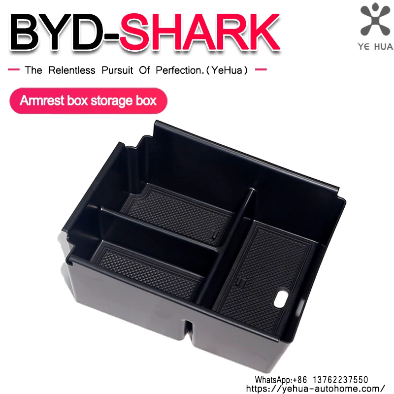 ABS Center Console Storage Box for BYD Shark 6 2024 2025 Key storage box Armrest Car Accessory Auto Tools