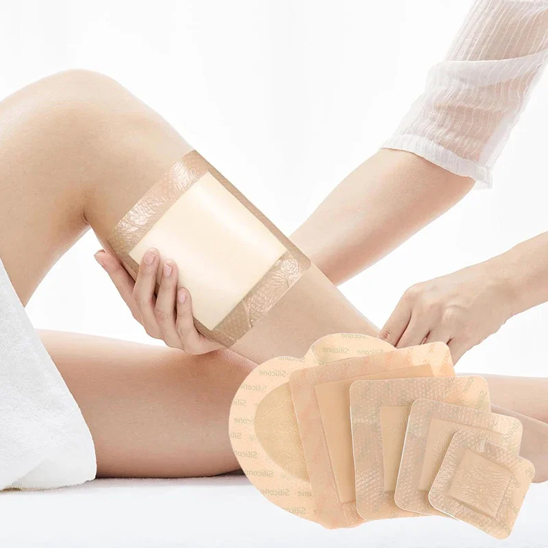 Silicone Foam Adhesive Dressing Wound Dressing Sterile Bedsore Healing Pad Patch Pressure Ulcer Pad For Bedridden Patients