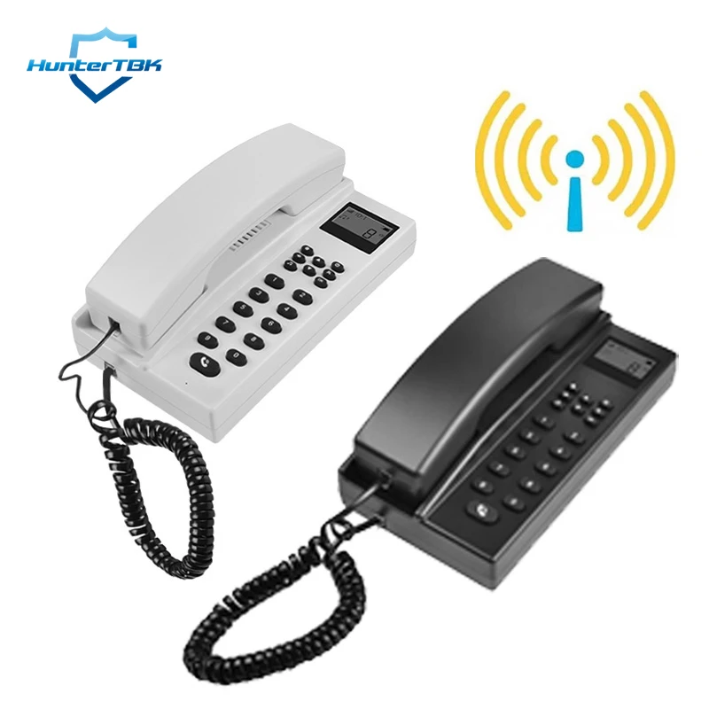 Wireless Intercom Phone System 433MHz Audio Handsets Telephone Communication System for Hotel Warehouse Office Factory Home