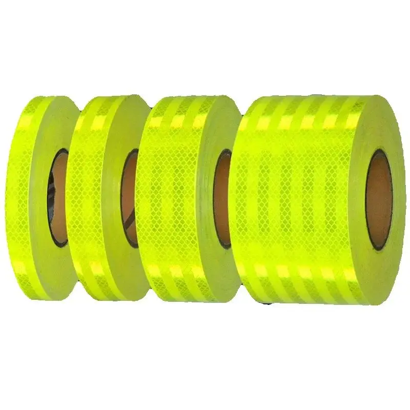 Acrylicr Reflective Adhesive Tape Fluorescent High Reflection Safety Caution Road Warning Reflective Sticker For Vehicle