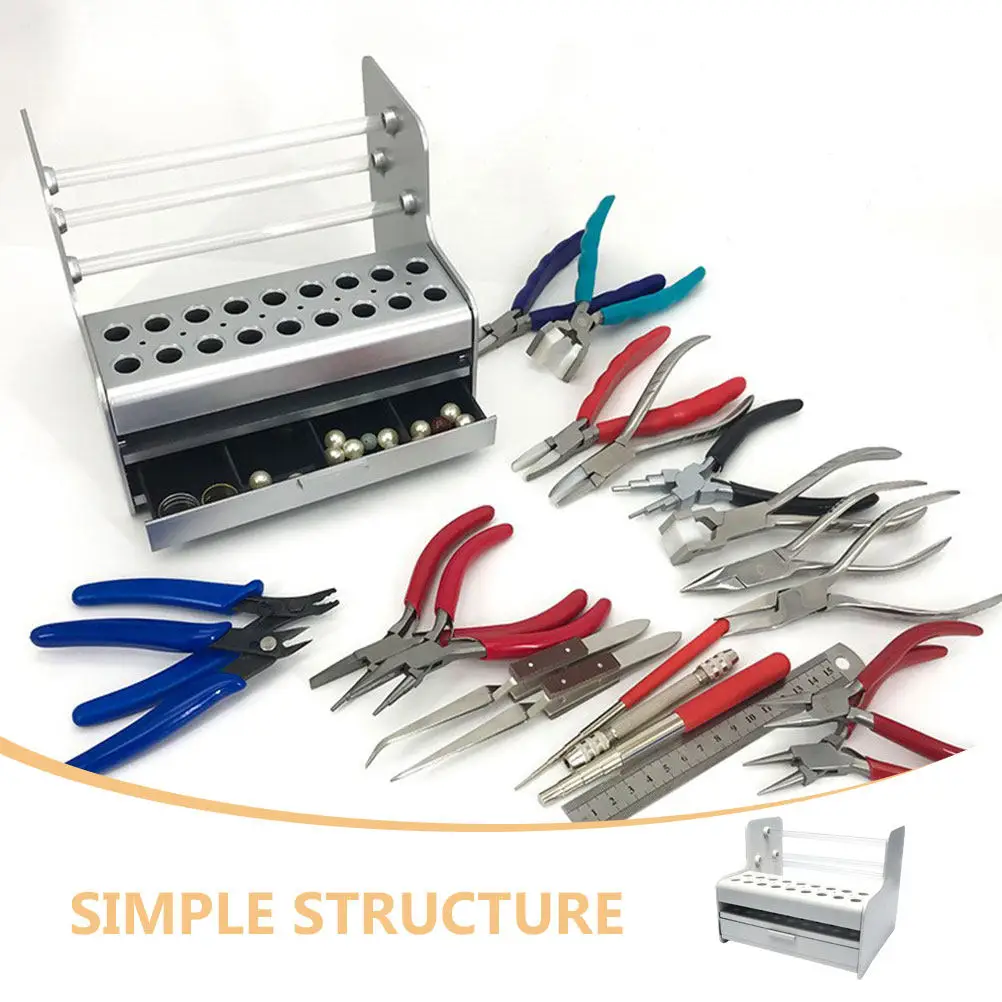 Mini Plier Stand Multi Tool Storage Office Desktop Rack Hardware Organizer Organizing Pliers