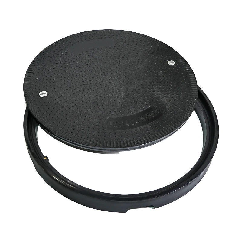 Durable EN 124 C/O 900mm Heavy Duty D400 Waterproof Anti-slip SMC Fiber Manhole Cover with Lightweight Design