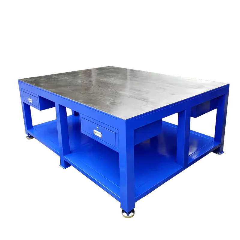 Workshop Heavy Duty Bench Industrial Heavy Steel Plate Welding Work Table Stainless Steel