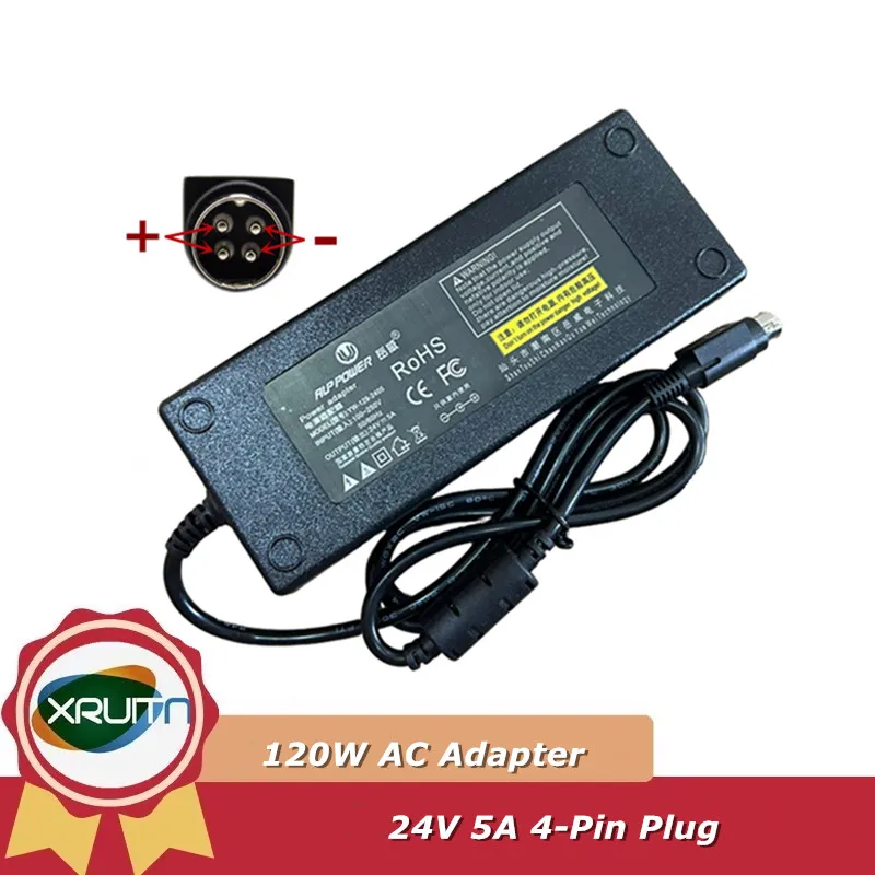 For Great Wall GA120SD1-24005000 Power Supply 24V 5A 120W 4-Pin (Din ) AC Adapter Charger