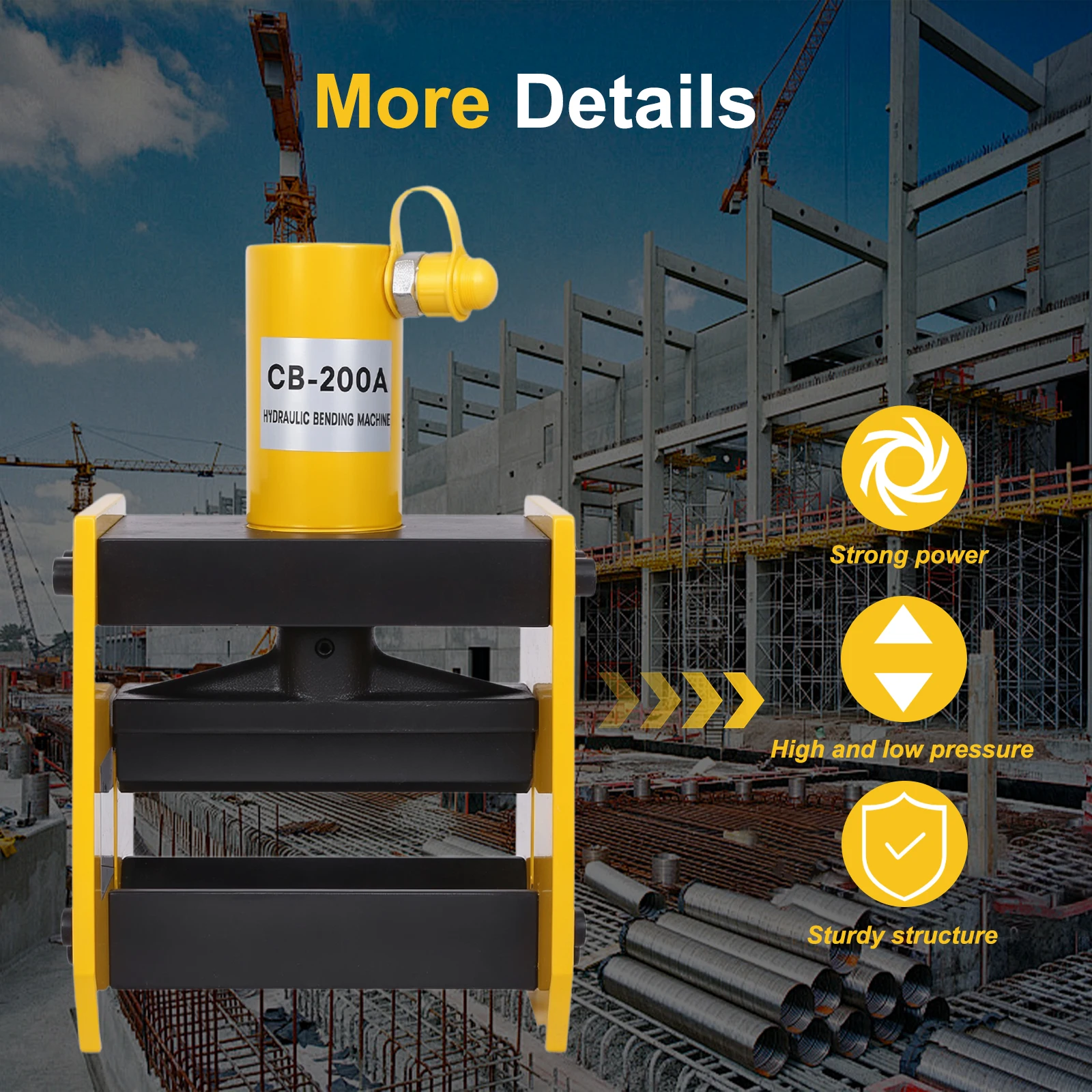 Handheld Metalworking Tool with Angle Indicator Busbar Fabrication Machine Wear Resist for Thickness Aluminum Iron Bend