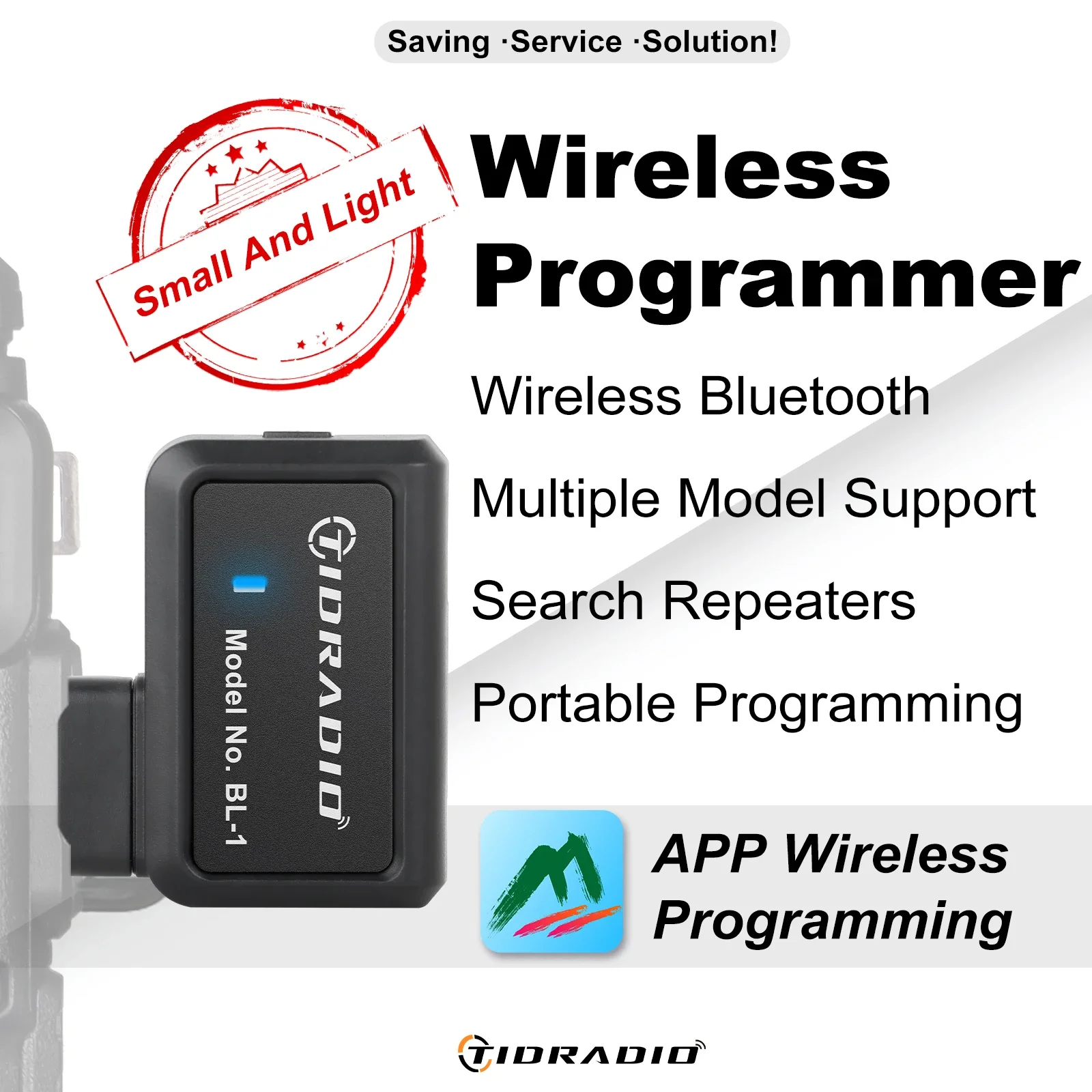TIDRADIO Radio Wireless Programmer PhoneProgramming for Walkie Talkie Multiple Model Search Repeaters for UV-K5(8) UV-5R