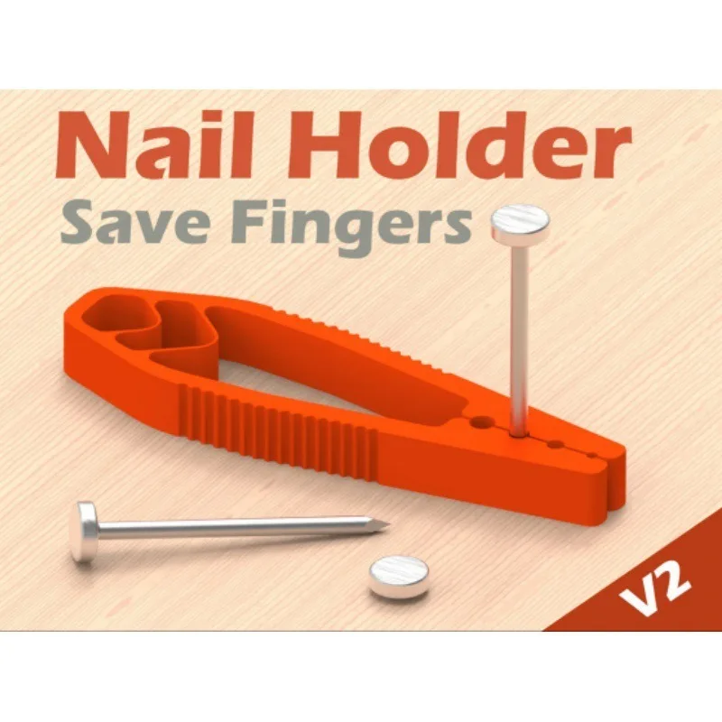 Nail fixing tools 3D printed woodworking nail holder tools practical household repair tool