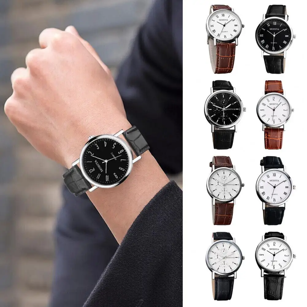 Men Watches Chronograph Casual Men Analog Watch Quartz Watch Classic Men Timepiece Belt Strap Wristwatch Gift