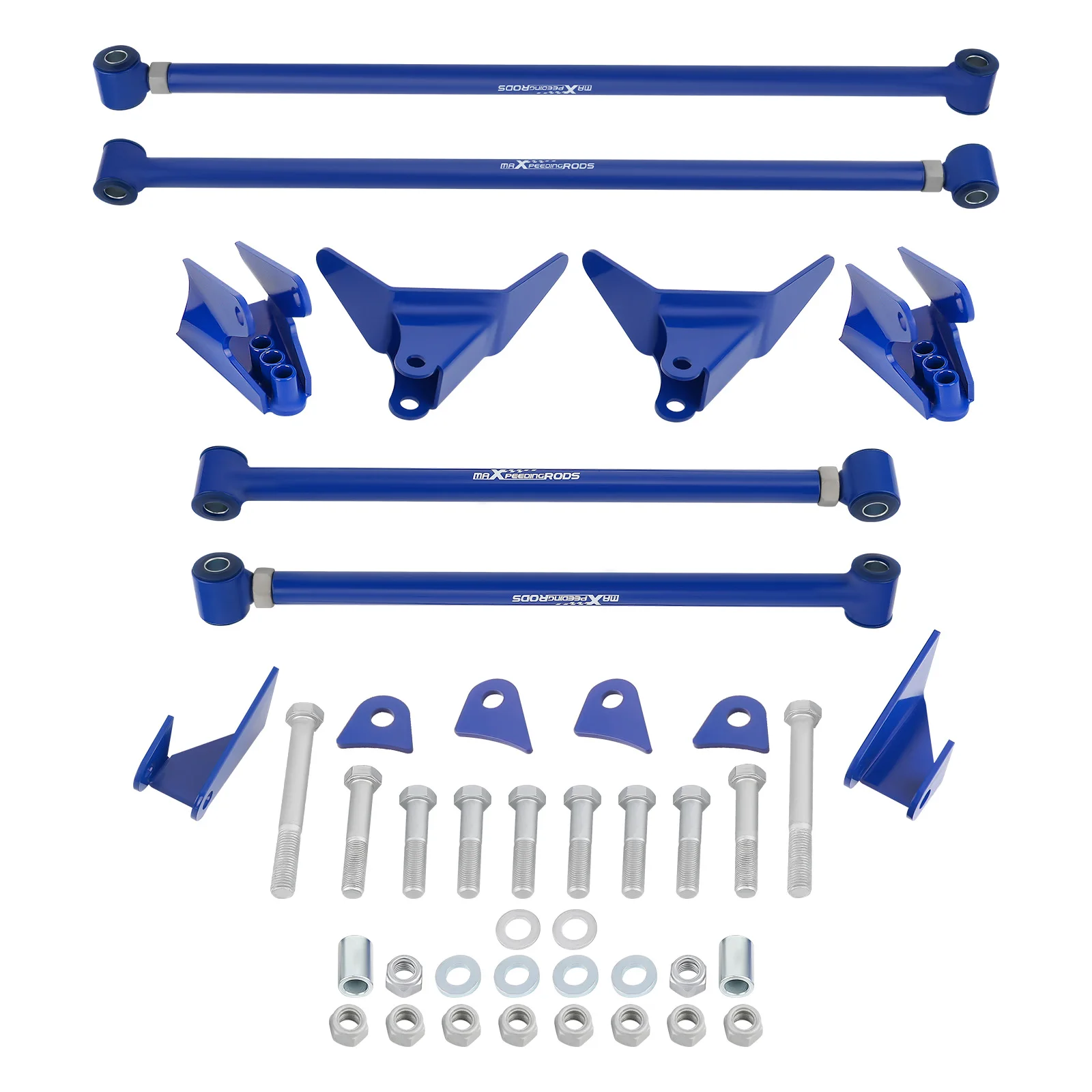 Triangulated Rear 4-Link SuspensionLink Kit For Chevy S10 Trucks 1994-2004